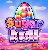 Sugar Rush slot met snoep en gummies op cluster pays grid